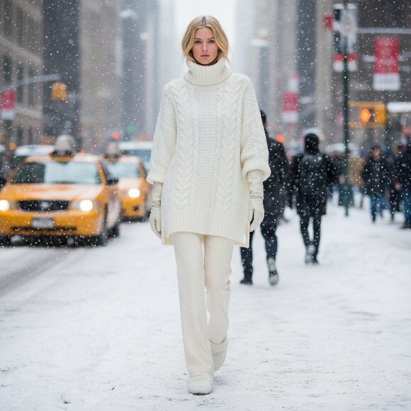 Suistudio Pants Wool Robin Flare NWT Ivory Milk White Quiet Luxury - Picture 3 of 16